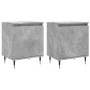 Bedside tables 2 pcs concrete gray wood 40x30x50 cm by vidaXL, Nightstands - Ref: Foro24-826821, Price: 44,58 €, Discount: %