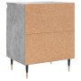 Bedside tables 2 pcs concrete gray wood 40x30x50 cm by vidaXL, Nightstands - Ref: Foro24-826821, Price: 44,58 €, Discount: %