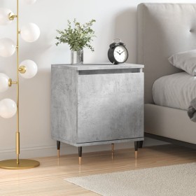 Concrete gray engineered wood bedside table 40x30x50 cm by vidaXL, Nightstands - Ref: Foro24-826820, Price: 28,94 €, Discount: %