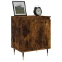 Engineered wood smoked oak bedside table 40x30x50 cm by vidaXL, Nightstands - Ref: Foro24-826822, Price: 34,81 €, Discount: %