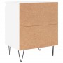 Bedside tables 2 units engineered wood white 40x30x50 cm by vidaXL, Nightstands - Ref: Foro24-826829, Price: 59,91 €, Discoun...