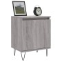 Bedside table 2 units engineered wood gray Sonoma 40x30x50 cm by vidaXL, Nightstands - Ref: Foro24-826841, Price: 59,24 €, Di...