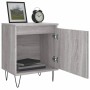 Mesita de noche 2 uds madera ingeniería gris Sonoma 40x30x50 cm de vidaXL, Mesitas de noche - Ref: Foro24-826841, Precio: 59,...