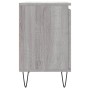 Bedside table 2 units engineered wood gray Sonoma 40x30x50 cm by vidaXL, Nightstands - Ref: Foro24-826841, Price: 59,24 €, Di...