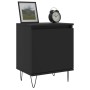 Black engineered wood nightstand 40x30x50 cm by vidaXL, Nightstands - Ref: Foro24-826830, Price: 35,54 €, Discount: %