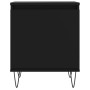 Mesita de noche madera de ingeniería negro 40x30x50 cm de vidaXL, Mesitas de noche - Ref: Foro24-826830, Precio: 35,54 €, Des...