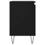 Mesita de noche madera de ingeniería negro 40x30x50 cm de vidaXL, Mesitas de noche - Ref: Foro24-826830, Precio: 35,54 €, Des...