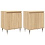 Nightstands 2 pcs engineered wood Sonoma oak 40x30x50 cm by vidaXL, Nightstands - Ref: Foro24-826819, Price: 60,37 €, Discoun...