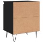 Nightstands 2 pcs engineered wood black 40x30x50 cm by vidaXL, Nightstands - Ref: Foro24-826831, Price: 58,91 €, Discount: %