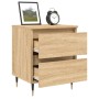 Nightstands 2 pcs engineered wood Sonoma oak 40x35x50 cm by vidaXL, Nightstands - Ref: Foro24-826867, Price: 75,54 €, Discoun...