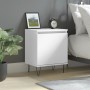 White engineered wood bedside table 40x30x50 cm by vidaXL, Nightstands - Ref: Foro24-826828, Price: 36,01 €, Discount: %