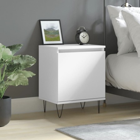 White engineered wood bedside table 40x30x50 cm by vidaXL, Nightstands - Ref: Foro24-826828, Price: 36,01 €, Discount: %