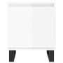 Glossy white engineered wood bedside table 40x30x50 cm by vidaXL, Nightstands - Ref: Foro24-826848, Price: 35,30 €, Discount: %