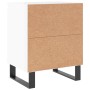 Glossy white engineered wood bedside table 40x30x50 cm by vidaXL, Nightstands - Ref: Foro24-826848, Price: 35,30 €, Discount: %