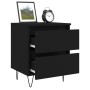 Black plywood nightstand 40x35x50 cm by vidaXL, Nightstands - Ref: Foro24-826878, Price: 54,99 €, Discount: %