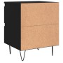 Black plywood nightstand 40x35x50 cm by vidaXL, Nightstands - Ref: Foro24-826878, Price: 54,99 €, Discount: %