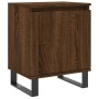 Brown oak engineered wood bedside table 40x30x50 cm by vidaXL, Nightstands - Ref: Foro24-826858, Price: 40,46 €, Discount: %