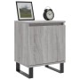 Bedside table 2 units engineered wood gray Sonoma 40x30x50 cm by vidaXL, Nightstands - Ref: Foro24-826857, Price: 69,99 €, Di...