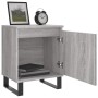 Bedside table 2 units engineered wood gray Sonoma 40x30x50 cm by vidaXL, Nightstands - Ref: Foro24-826857, Price: 69,99 €, Di...