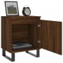 Brown oak engineered wood bedside table 40x30x50 cm by vidaXL, Nightstands - Ref: Foro24-826858, Price: 40,46 €, Discount: %