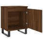 Brown oak engineered wood bedside table 40x30x50 cm by vidaXL, Nightstands - Ref: Foro24-826858, Price: 40,46 €, Discount: %