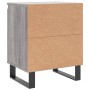 Mesita de noche 2 uds madera ingeniería gris Sonoma 40x30x50 cm de vidaXL, Mesitas de noche - Ref: Foro24-826857, Precio: 69,...