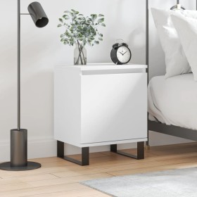 White engineered wood bedside table 40x30x50 cm by vidaXL, Nightstands - Ref: Foro24-826844, Price: 40,46 €, Discount: %