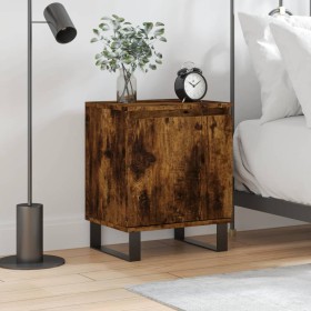 Smoked oak engineered wood bedside table 40x30x50 cm by vidaXL, Nightstands - Ref: Foro24-826854, Price: 29,03 €, Discount: %