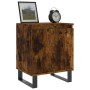 Smoked oak engineered wood bedside table 40x30x50 cm by vidaXL, Nightstands - Ref: Foro24-826854, Price: 29,02 €, Discount: %