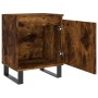 Smoked oak engineered wood bedside table 40x30x50 cm by vidaXL, Nightstands - Ref: Foro24-826854, Price: 29,02 €, Discount: %