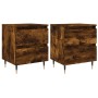 Nightstands 2 pcs engineered wood smoked oak 40x35x50 cm by vidaXL, Nightstands - Ref: Foro24-826871, Price: 75,54 €, Discoun...