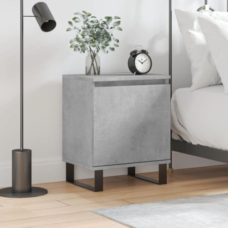 Concrete gray engineered wood bedside table 40x30x50 cm by vidaXL, Nightstands - Ref: Foro24-826852, Price: 39,25 €, Discount: %