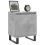 Concrete gray engineered wood bedside table 40x30x50 cm by vidaXL, Nightstands - Ref: Foro24-826852, Price: 39,23 €, Discount: %