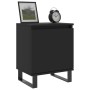 Black engineered wood nightstand 40x30x50 cm by vidaXL, Nightstands - Ref: Foro24-826846, Price: 29,95 €, Discount: %