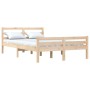 Estructura de cama de madera maciza 140x190 cm de vidaXL, Camas y somieres - Ref: Foro24-814799, Precio: 97,99 €, Descuento: %