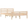 Solid wood bed frame 140x190 cm by vidaXL, Beds and slatted bases - Ref: Foro24-814799, Price: 95,19 €, Discount: %