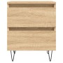 Bedside tables 2 units engineered wood Sonoma oak 40x35x50 cm by vidaXL, Nightstands - Ref: Foro24-826883, Price: 73,74 €, Di...