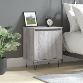 Sonoma gray engineered wood bedside table 40x30x50 cm by vidaXL, Nightstands - Ref: Foro24-826840, Price: 29,54 €, Discount: %