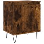 Smoked oak engineered wood bedside table 40x30x50 cm by vidaXL, Nightstands - Ref: Foro24-826838, Price: 35,99 €, Discount: %