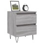 Bedside table 2 pcs Sonoma gray engineered wood 40x35x50 cm by vidaXL, Nightstands - Ref: Foro24-826889, Price: 76,08 €, Disc...