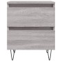 Bedside table 2 pcs Sonoma gray engineered wood 40x35x50 cm by vidaXL, Nightstands - Ref: Foro24-826889, Price: 76,08 €, Disc...