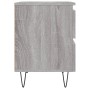 Mesita de noche 2 uds madera ingeniería gris Sonoma 40x35x50 cm de vidaXL, Mesitas de noche - Ref: Foro24-826889, Precio: 76,...