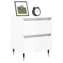 Glossy white engineered wood bedside table 40x35x50 cm by vidaXL, Nightstands - Ref: Foro24-826864, Price: 34,42 €, Discount: %