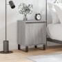 Mesita de noche madera de ingeniería gris Sonoma 40x30x50 cm de vidaXL, Mesitas de noche - Ref: Foro24-826856, Precio: 40,46 ...