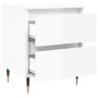 Glossy white engineered wood bedside table 40x35x50 cm by vidaXL, Nightstands - Ref: Foro24-826864, Price: 34,42 €, Discount: %