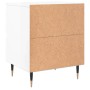 Glossy white engineered wood bedside table 40x35x50 cm by vidaXL, Nightstands - Ref: Foro24-826864, Price: 34,42 €, Discount: %