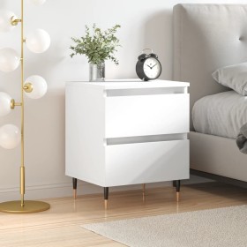 White plywood nightstand 40x35x50 cm by vidaXL, Nightstands - Ref: Foro24-826860, Price: 44,99 €, Discount: %