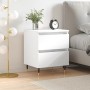 Mesita de noche madera contrachapada blanco 40x35x50 cm de vidaXL, Mesitas de noche - Ref: Foro24-826860, Precio: 44,33 €, De...