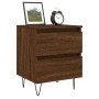 Oak brown engineered wood bedside table 40x35x50 cm by vidaXL, Nightstands - Ref: Foro24-826890, Price: 35,31 €, Discount: %