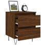 Oak brown engineered wood bedside table 40x35x50 cm by vidaXL, Nightstands - Ref: Foro24-826890, Price: 35,31 €, Discount: %